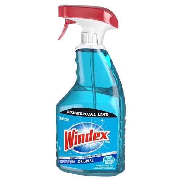 Windex 32 oz. Commercial Line Trigger Bottle Original Glass