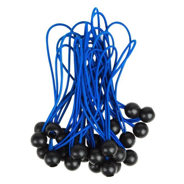 Capri Tools 9 in. Latex Tarp Bungee Ball Cord Set (50-Piece)