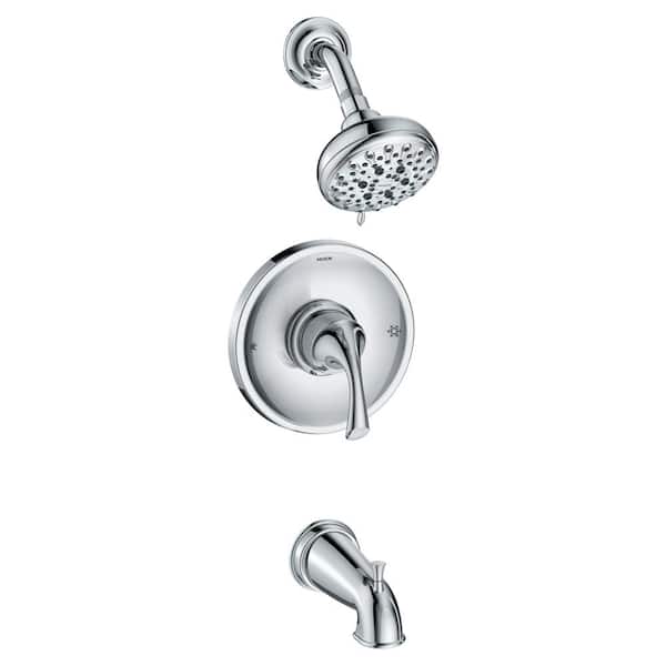 MOEN Idora Single-Handle 5-Spray Tub and Shower Faucet in Chrome (Valve Included)