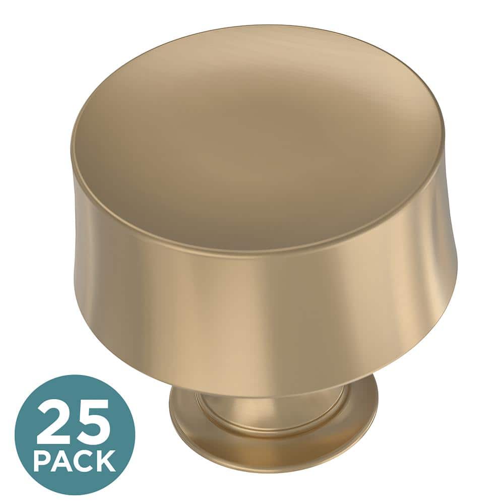 Liberty Drum 1-1/4 in. (32 mm) Champagne Bronze Round Cabinet Knob (25-Pack) P35538C-CZ-K2