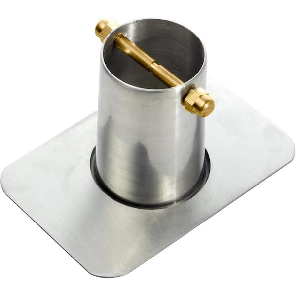 Aluminum Gutter Adapter Set with Brass Bolt (Mill Finish)