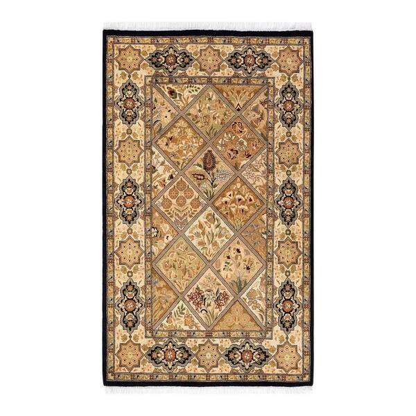 Solo Rugs Mogul One of a Kind Traditional Brown 2 ft. 8 in. x 4 ft. 5 in. Oriental Area Rug