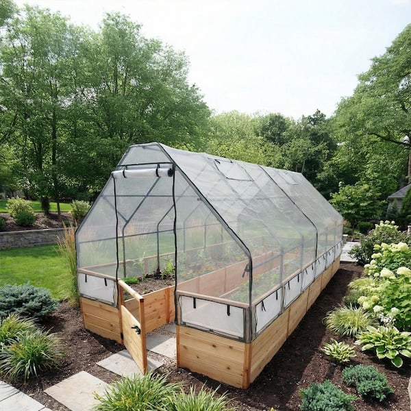 Outdoor Living Today 8 ft. x 16 ft. Cedar Garden in a Box with