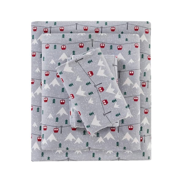 New Kate Spade QUEEN Polar store Bear Christmas Flannel Sheet Set