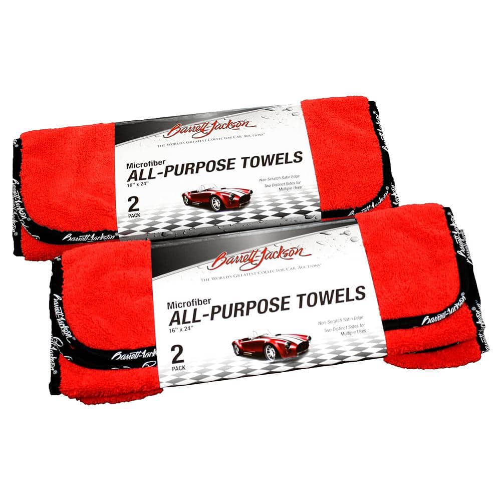 BARRETT-JACKSON Premium Towel Kit Set of 2 (2-Pack) BJ-TK2-R2 - The ...