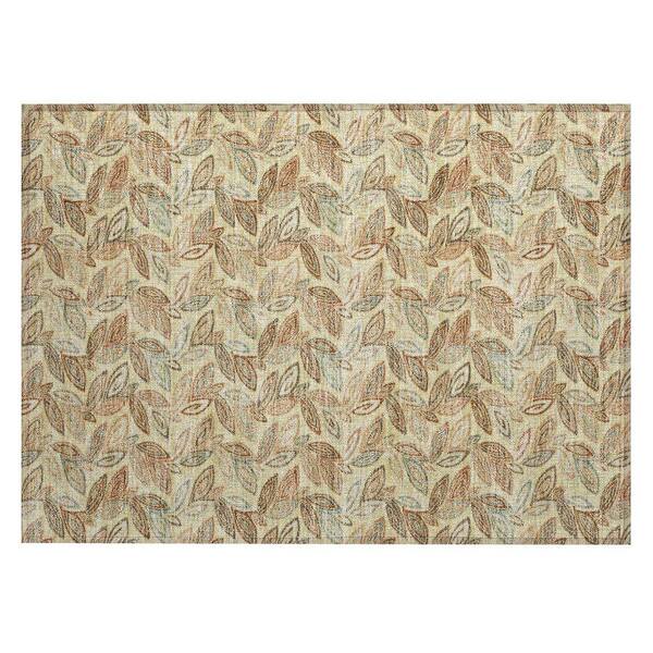 Chantille Machine Washable Indoor/Outdoor Abstract ACN2557 Wheat 2 ft. x 3 ft. Accent Rug