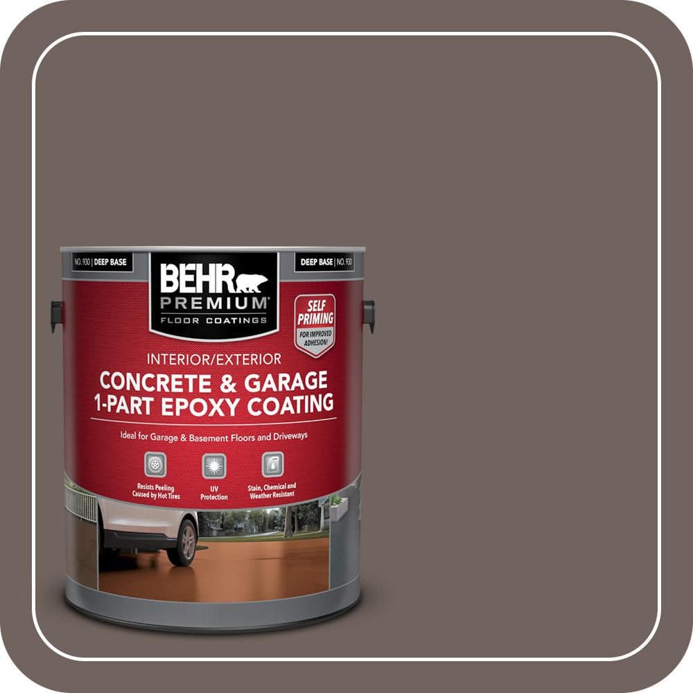 BEHR PREMIUM 1 gal. #N140-6 Wright Brown Self-Priming 1-Part Epoxy ...