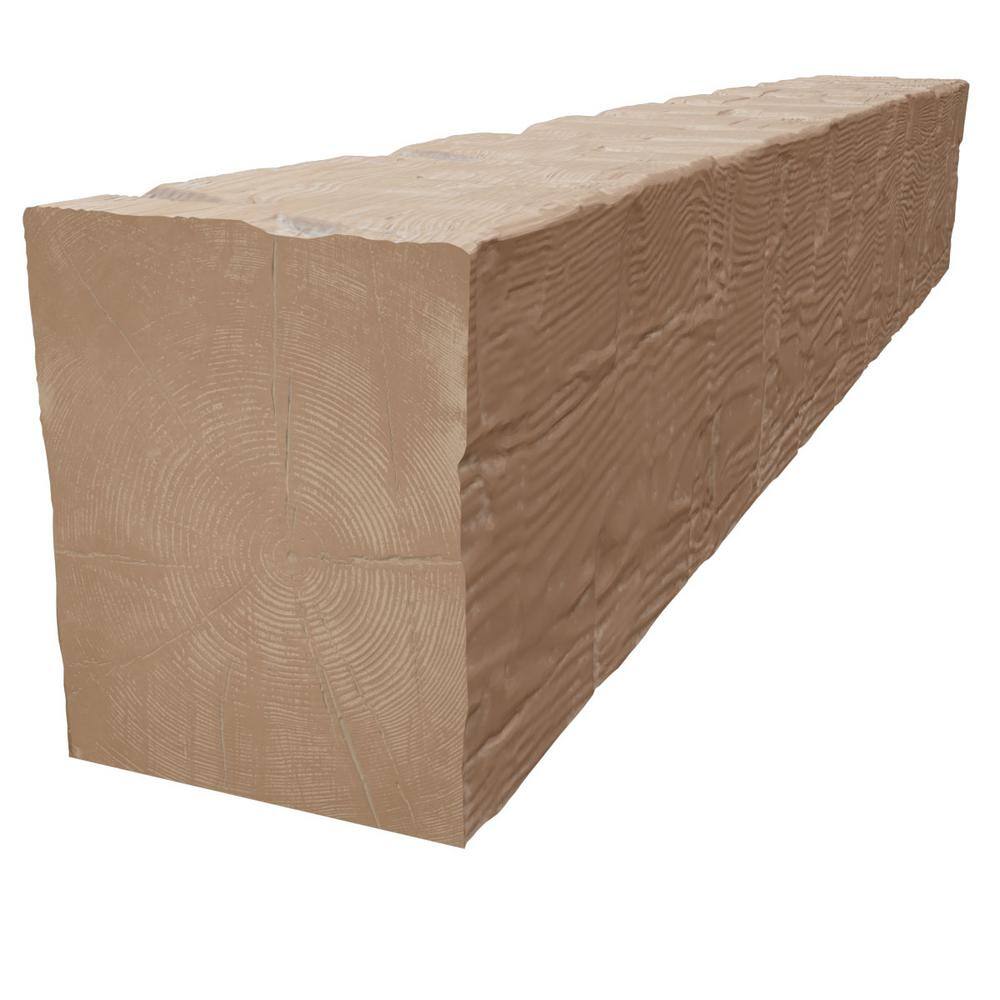 Vanilla Chai Reclaimed Axed Cut Faux Wood Fireplace Mantel