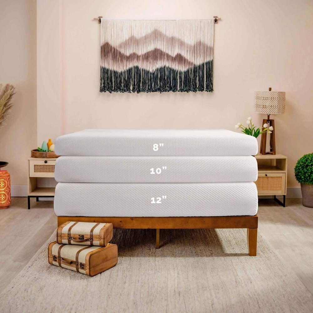 Twin 8-Inch Green Tea Gel Memory Foam Mattress