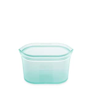 16 oz. Teal Reusable Silicone Small Dish Zippered Storage Container