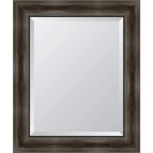 Medium Rectangle Gray Beveled Glass Classic Mirror (30 in. H x 36 in. W)