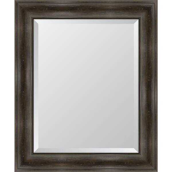 Melissa Van Hise Medium Rectangle Gray Beveled Glass Classic Mirror (30 in. H x 36 in. W)