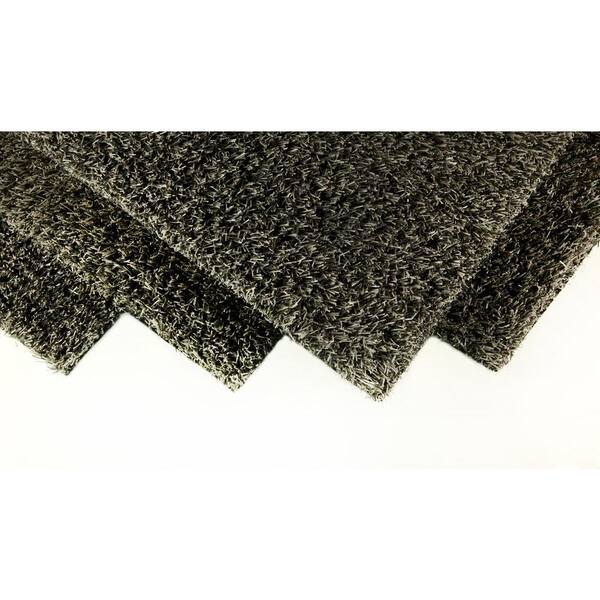 TrafficMaster Slate Grey Artificial Grass Synthetic Lawn Turf Indoor/Outdoor Carpet, Sold by 12 ft. W x Custom Length