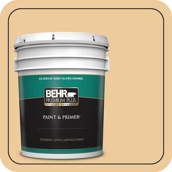 BEHR PREMIUM PLUS 5 gal. #M270-4 Filtered Moon Semi-Gloss Enamel Exterior Paint & Primer