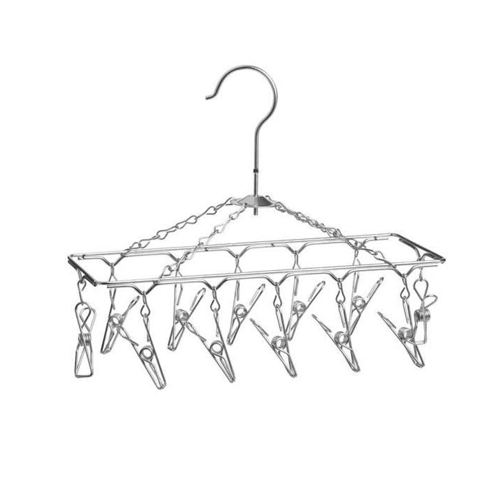 honey can do chrome hanging drying rack dry 01102 the home depot