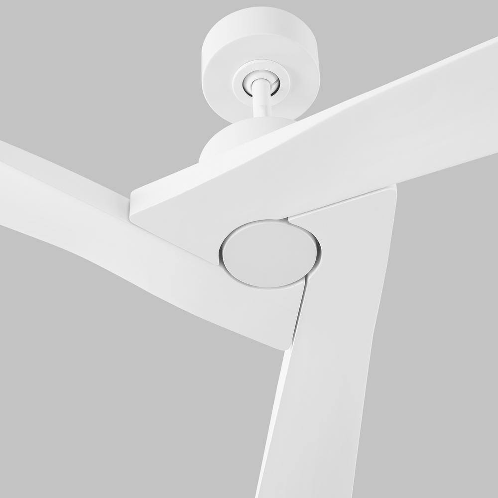 Matte White 52'' 3-Blade Smart Ceiling Fan with Remote