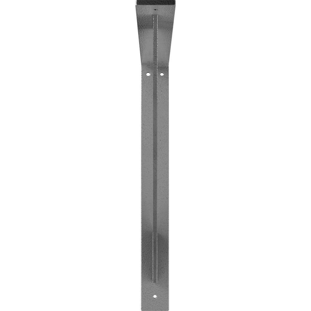 Hammered Gray 18" Steel Bracket for Shelves and Countertops