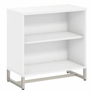 Method 30 in. Wide White 2 Shelf Bookcase Cabinet