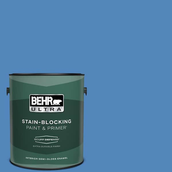 BEHR ULTRA 1 gal. #570B-6 Handsome Hue Extra Durable Semi-Gloss Enamel Interior Paint & Primer