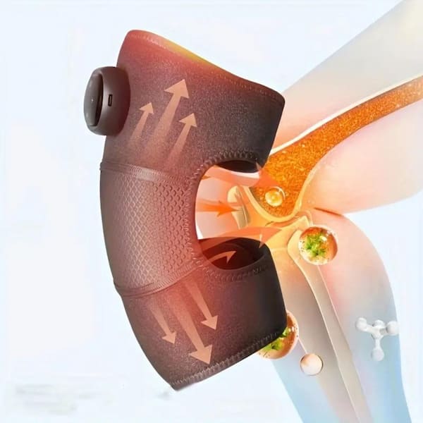 Aoibox 3-in-1 Relax and Rejuvenate Heated Knee Massager Brace Wrap