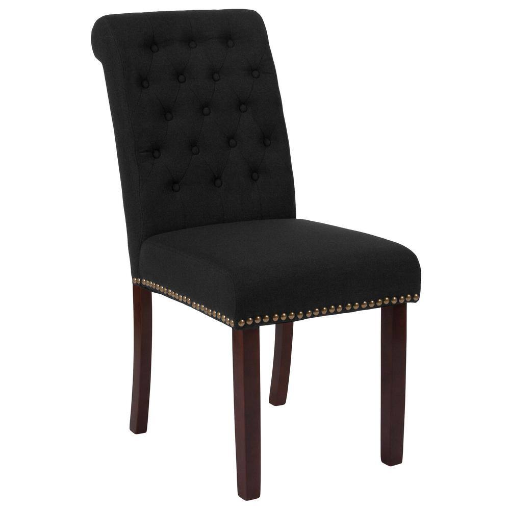 black parsons dining chairs