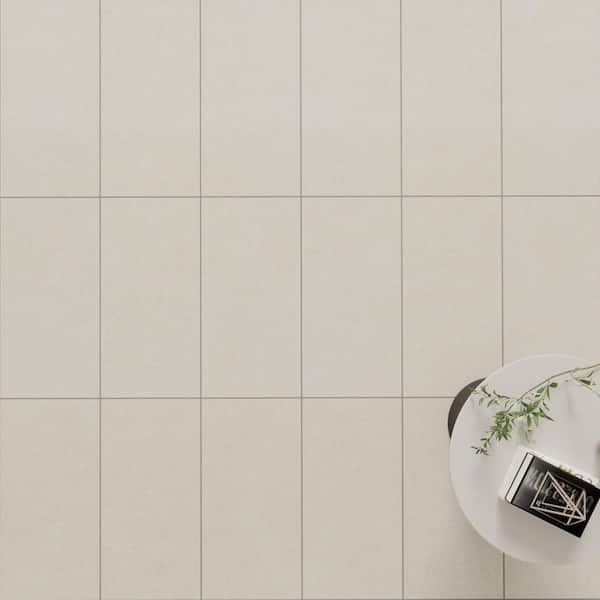 Spanish Zenstone Porcelain 12 in. x 24 in. x 9mm Floor and Wall Tile Case - Almond (5 PCS, 10.76 Sq. Ft.)