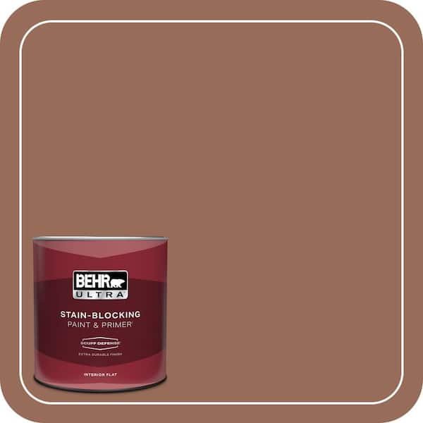 BEHR ULTRA 1 qt. #S200-6 Timeless Copper Extra Durable Flat Interior Paint & Primer