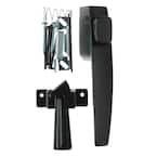 Wright Products Free-Hanging Black Push Button Handle Door Latch