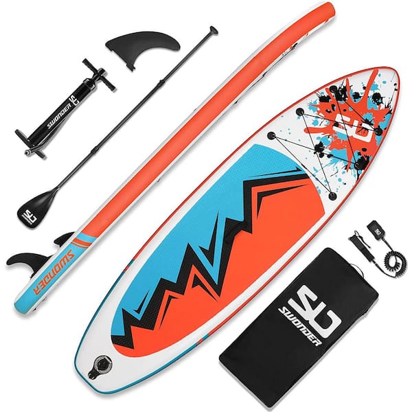 Swonder Inflatable Stand Up Paddleboard 10 ft. Aqua/Tangerine