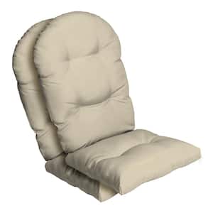 20 in. x 18 in., Outdoor Plush Modern Tufted Rocking Chair Cushion, Tan Leala (Set of 2)