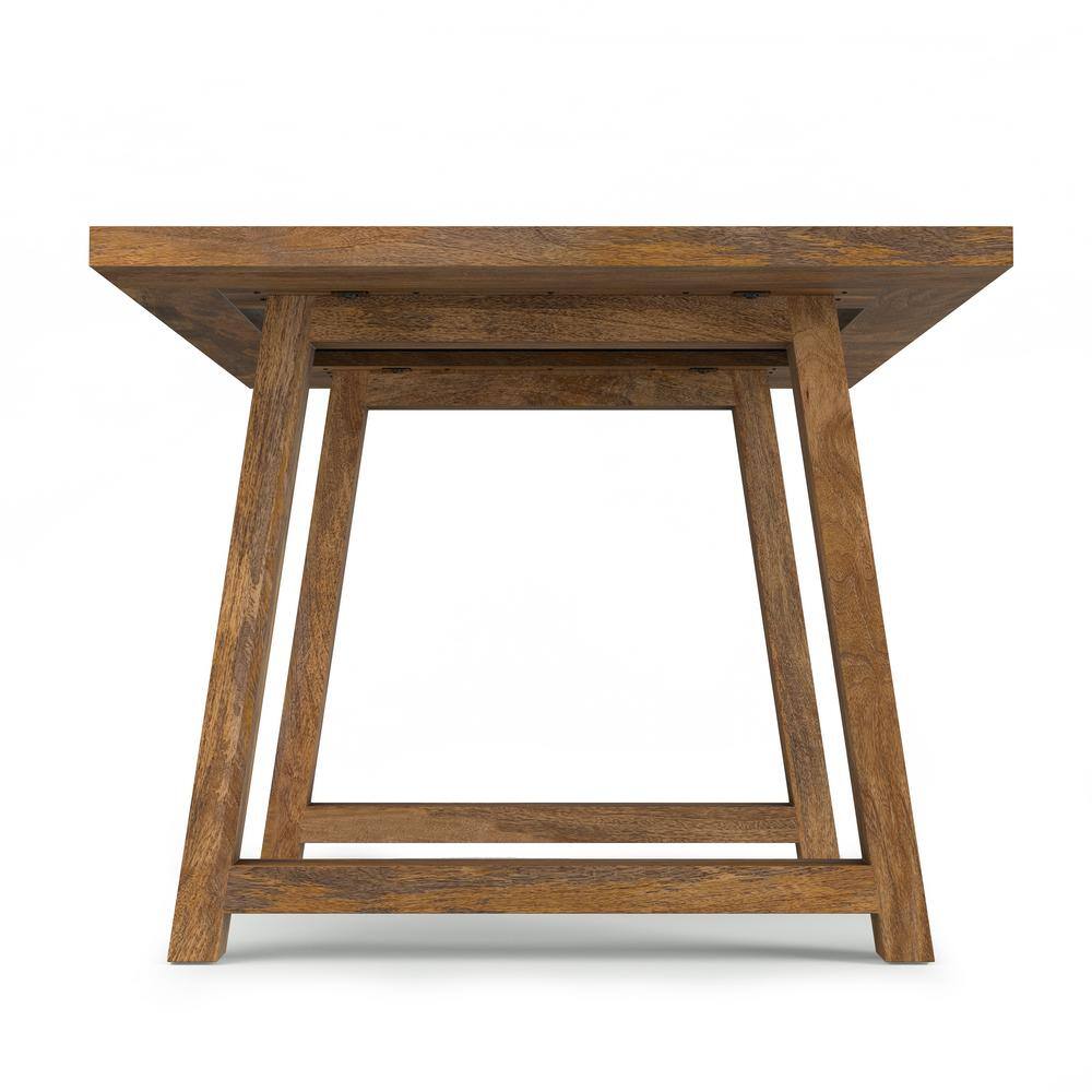 Whitley Burnt Wax Solid Mango Wood Dining Table