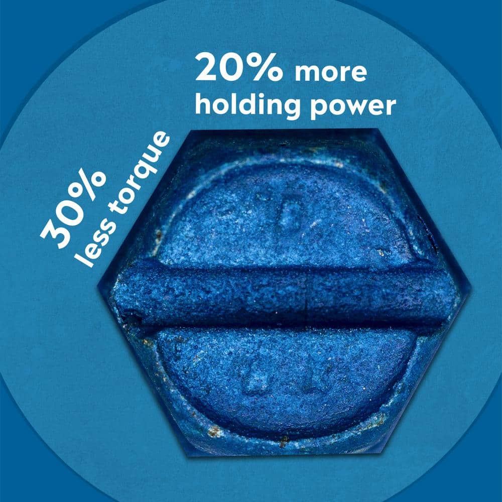 Blue Hex Washer Head Concrete Anchors 1/4 in. x 3-1/4 in. 150CT