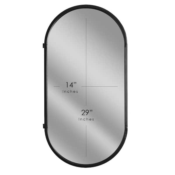 Head West Full Size Free Standing Easel Dressing Mirror 18 x 64 / Brushed Nickel