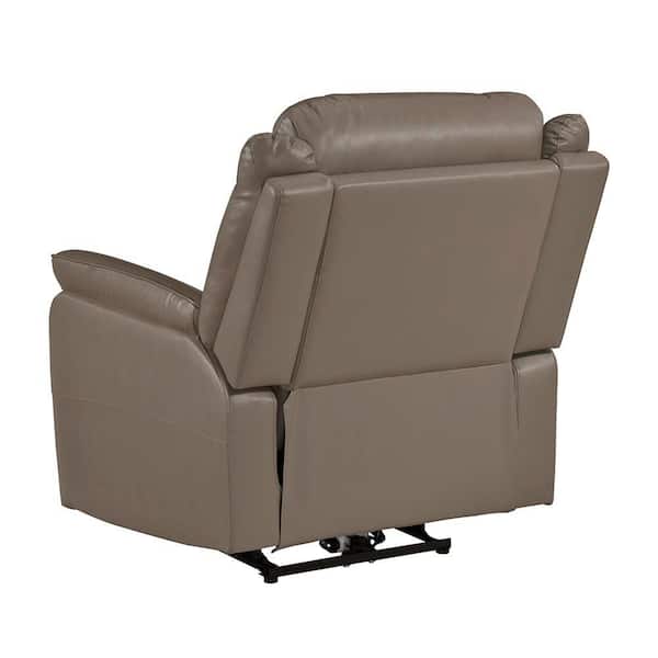Lazzara Vorin Russet Top Grain Leather Power Recliner with 1-Touch