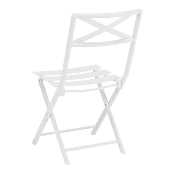 white metal folding garden chairs