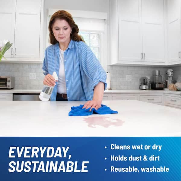 12 in. x 12 in. General Surface Microfiber Cloth (4-Count)