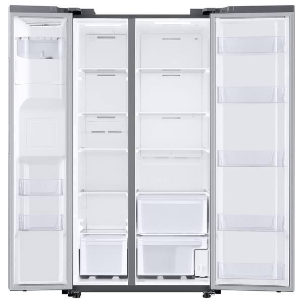 ft NEW ! 27.4 cu Side by Side Refrigerator in Fingerprint Resistant Stainless