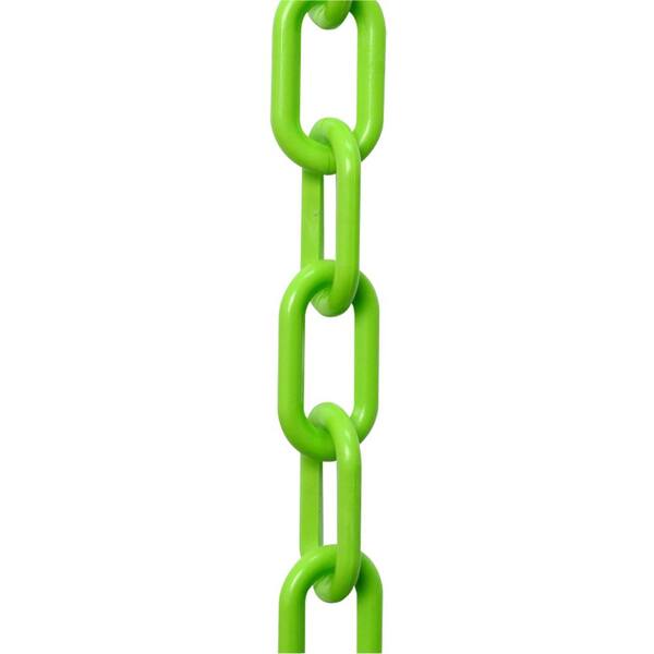 Mr. Chain 2 in. (8, 51 mm) x 25 ft. Safety Green Plastic Chain50014