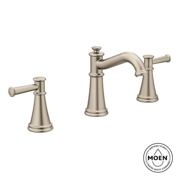 Belfield 8 in. Widespread 2-Handle Bathroom Faucet in Brushed Nickel (Valve Not Included)