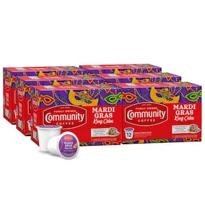 Mardi Gras King Cake Medium Roast Premium Single Serve Cups (72-Pack)