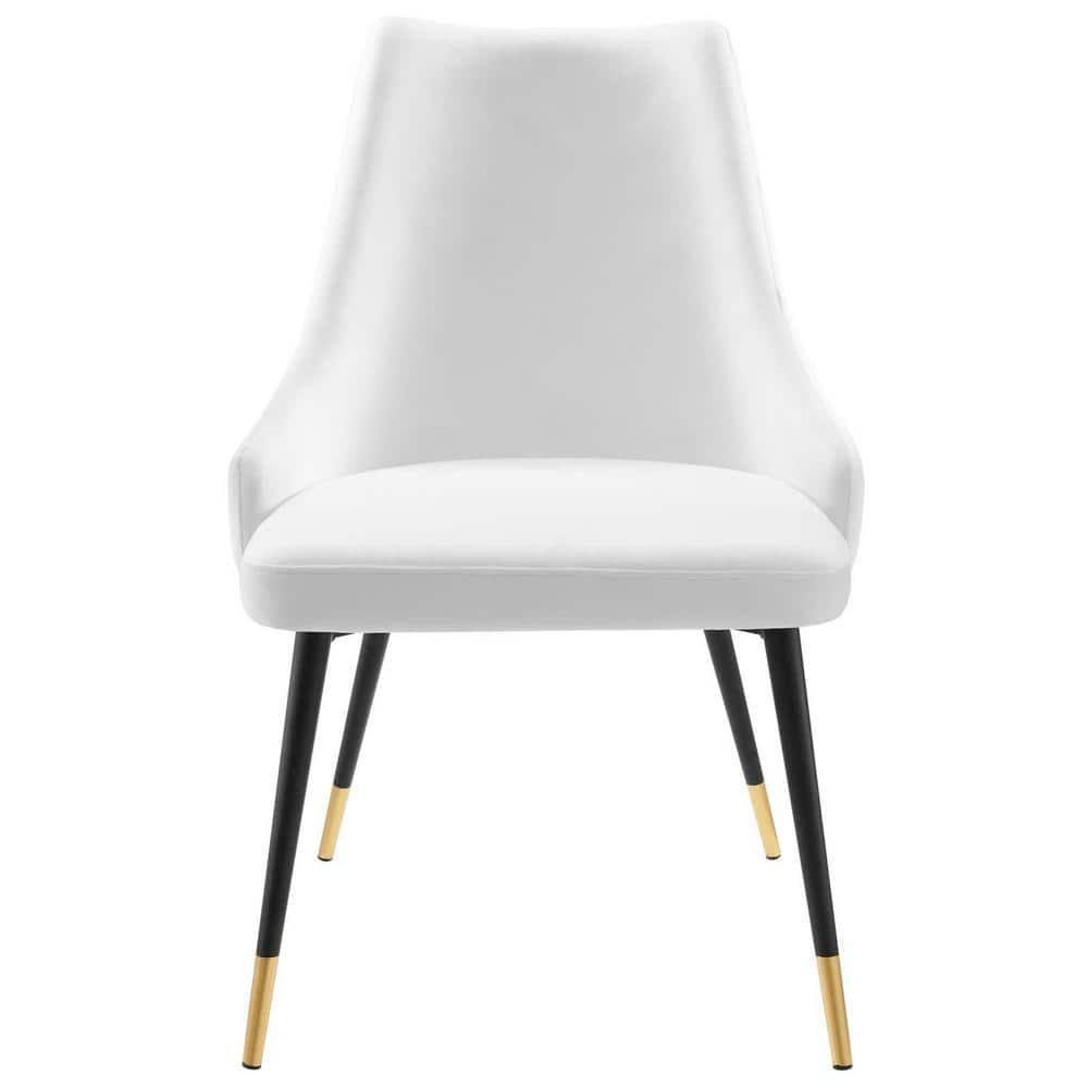 Adorn White Tufted Performance Velvet Dining Side Chair price history on PriceWatchPro