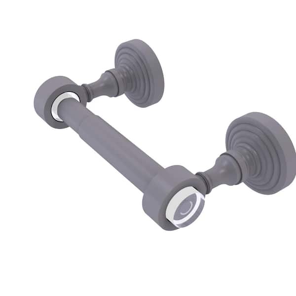 Allied Brass Pacific Grove Collection Wall Mounted Toilet Paper Holder in Matte Gray