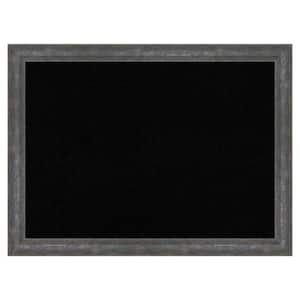 Angled Metallic Rainbow Wood Framed Black Corkboard 31 in. x 23 in. Bulletin Board Memo Board