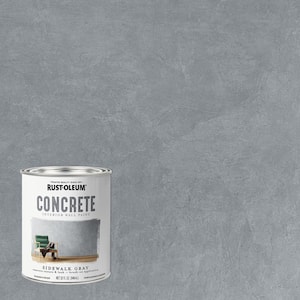 1 Qt. Sidewalk Gray Concrete Interior Wall Paint (Case of 2)