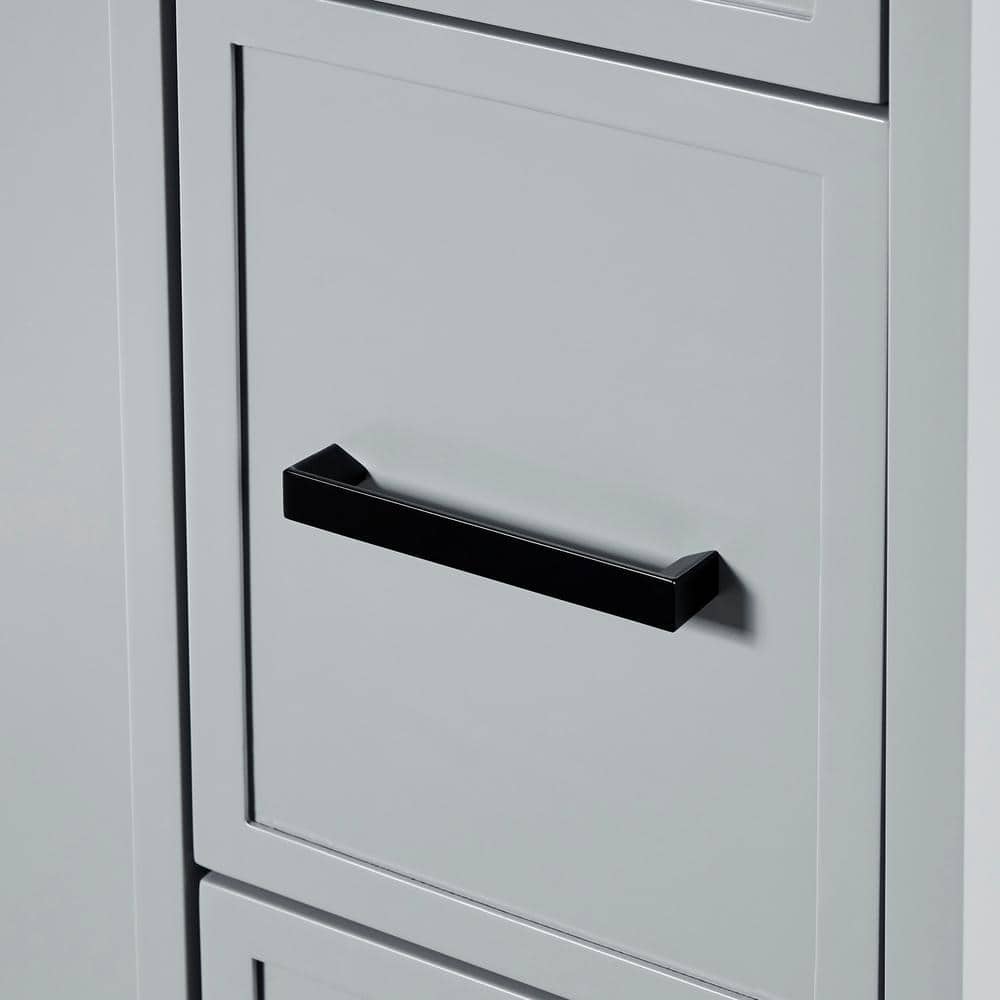 Kelly 42" Light Gray Wood Freestanding Vanity Cabinet