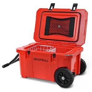 futhork Orange 55 qt. Portable Chest Cooler, Leak-Proof Outdoor