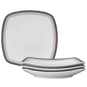 Colorscapes Layers Canyon 10.75 in. Porcelain Square Dinner Plates (Set of 4)