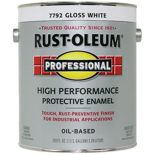 Rust-Oleum Professional Gloss White 1 Gallon Oil Based Enamel-DISCONTINUED