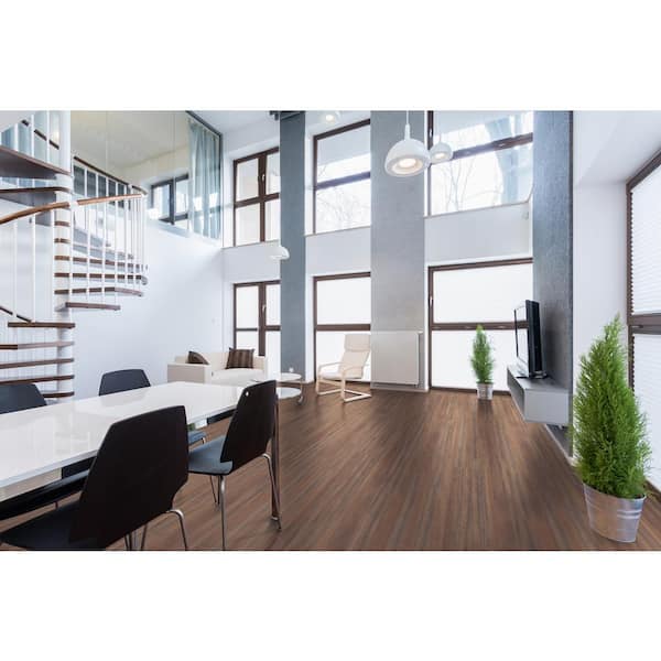 Seasoned Cherry 0.25 in. T x 1.77 in. W x 94 in. L Luxury Vinyl End Cap Molding