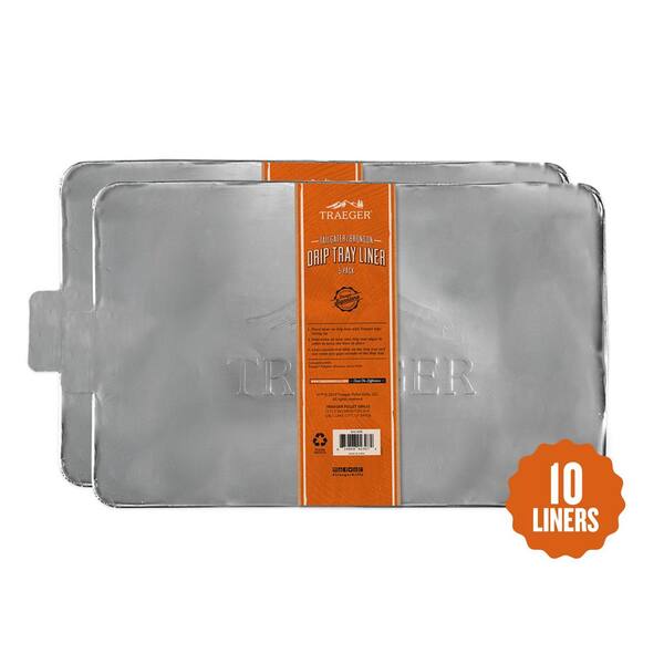 Traeger Drip Tray Liner for Traeger Tailgater (10Pack) HD0024 The Home Depot
